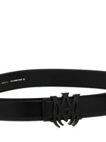 Amiri Nappa Leather Belt Black