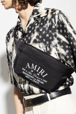 Amiri Black Belt Bag with logo