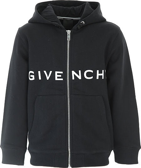 Givenchy Kids Black Hooded Top