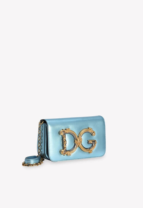 Dolce & Gabbana Dg Girls Clutch In Light Blue