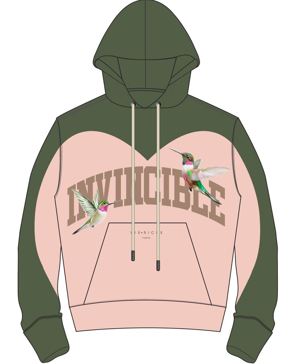 Vie+Riche Paris Bicolor Invincible Hoodie – ICETIME LUXE