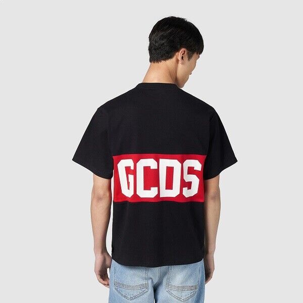 GCDS Black Band Logo-print T-Shirt