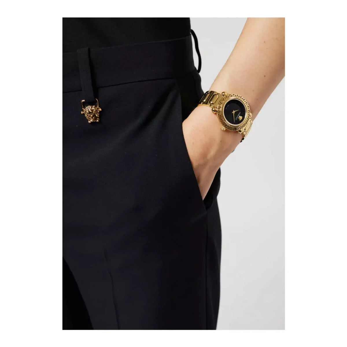 Versace Gold Ladies Greca Twist Watch