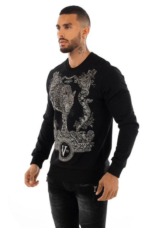 George V 2424 Crewneck Leopard Sweatshirt