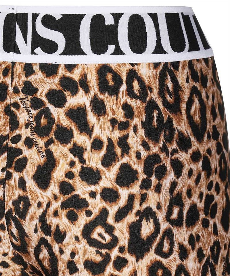 Versace Jeans Couture Leopard print Biker Shorts