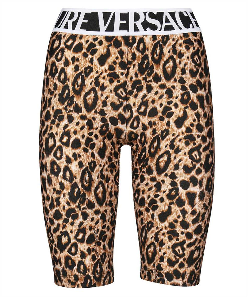 Versace Jeans Couture Leopard print Biker Shorts