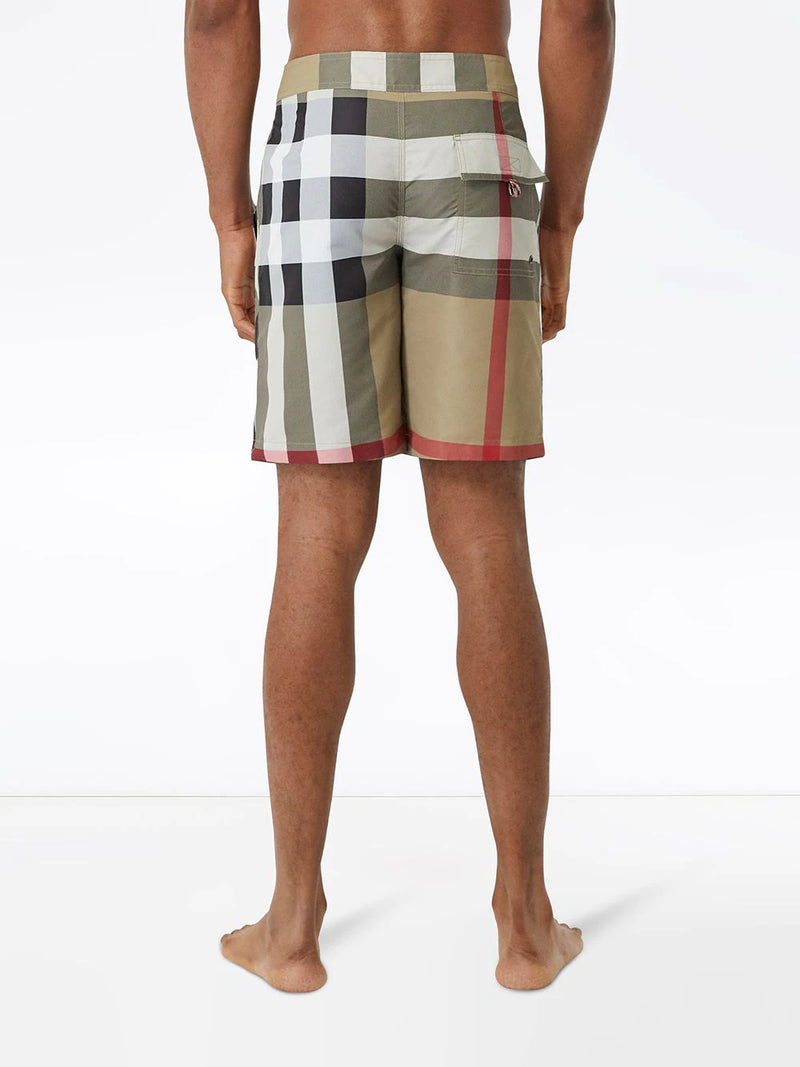Burberry Exploded Check swim shorts