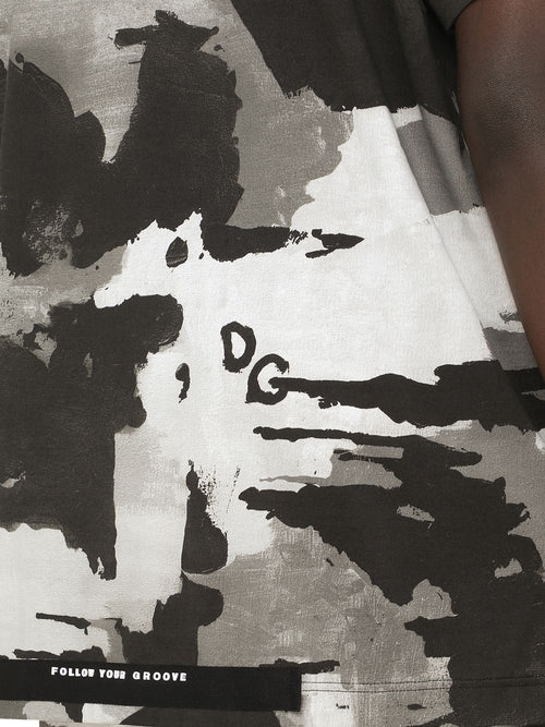 Dolce & Gabbana painted camouflage T-shirt