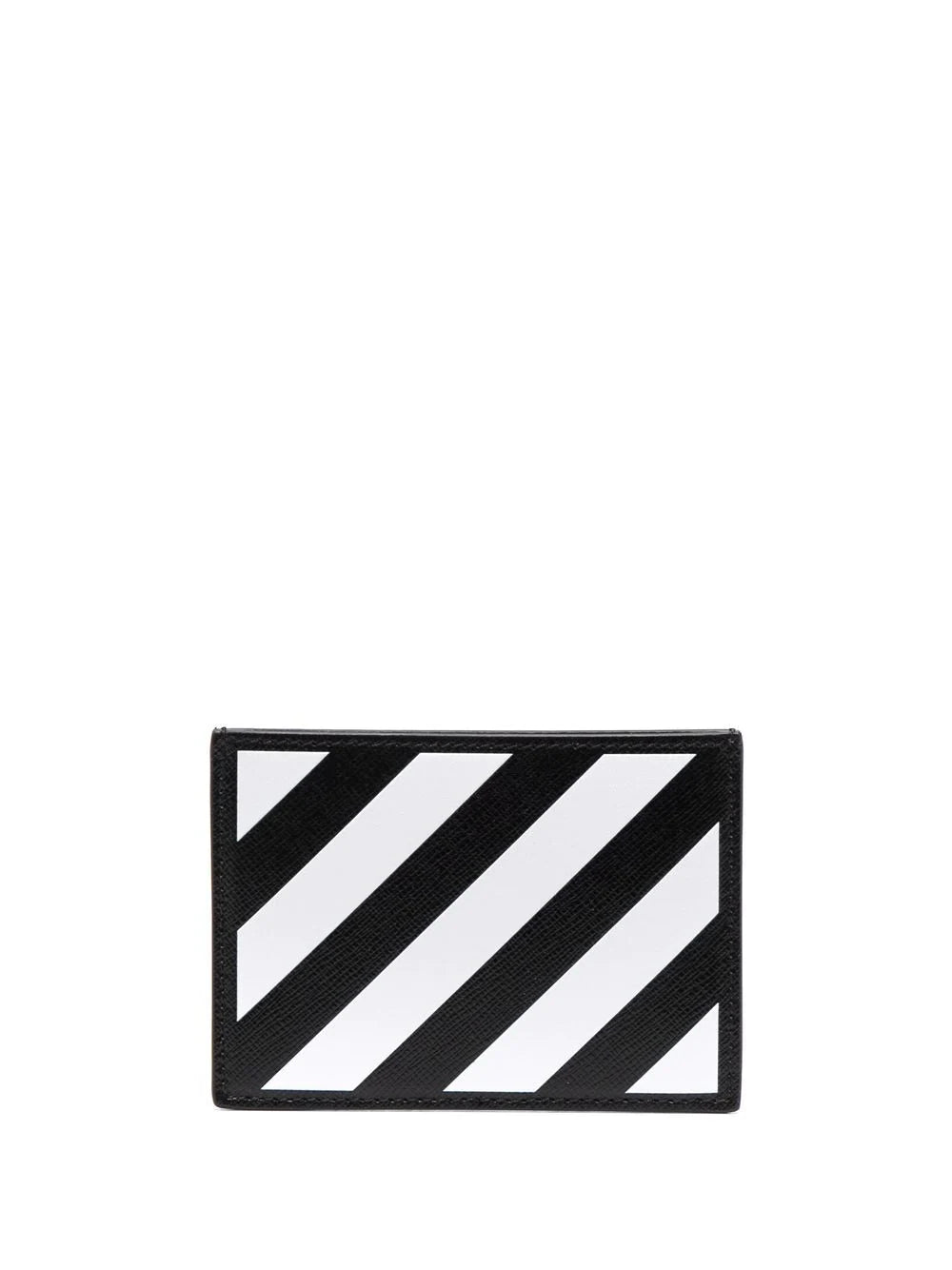 Off-White Bicolor Diag Striped Card Holder Wallet