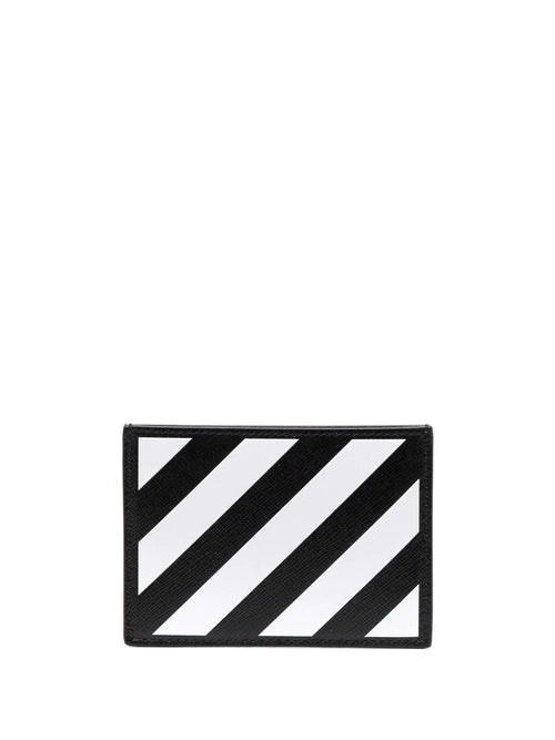 Off-White Diag striped card holder