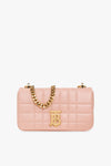 Burberry Pink Lola Mini Quilted Shoulder Bag