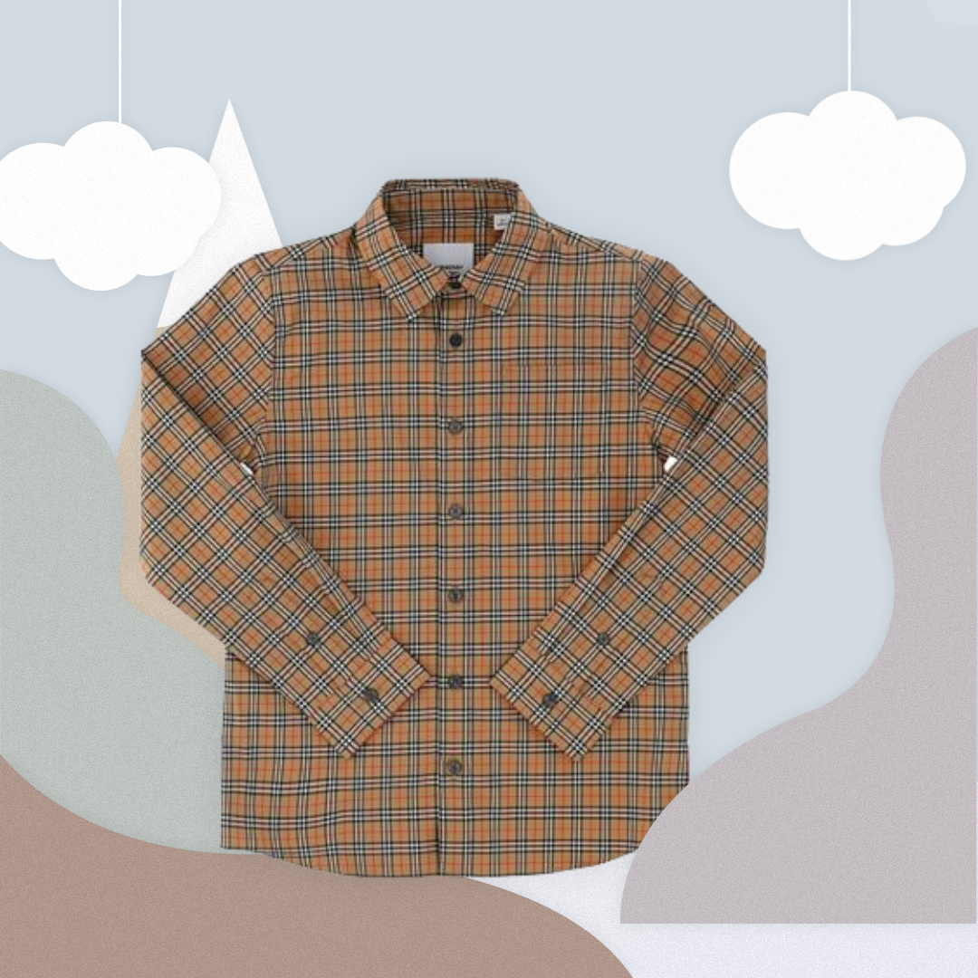 Burberry Brown Check Polo