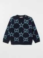 Gucci sweater with GG pattern and stars all over