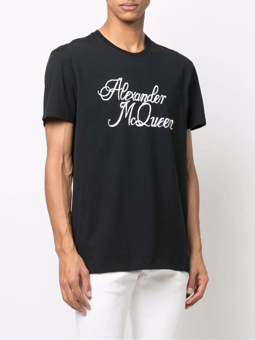 Alexander McQueen Black Logo Print T-Shirt