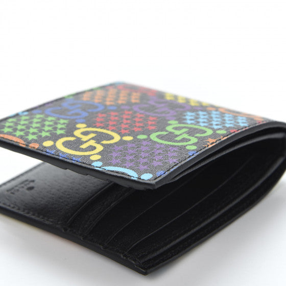Gucci Multicolor Monogram Psychedelic Bi-Fold Wallet