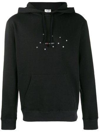 Yves Saint Laurent Black Hoodie Sweatshirt
