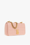 Burberry Pink Lola Mini Quilted Shoulder Bag