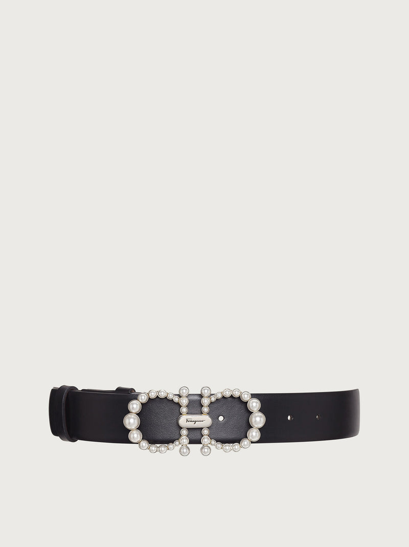 Salvatore Ferragamo Lady Belt with Pearls