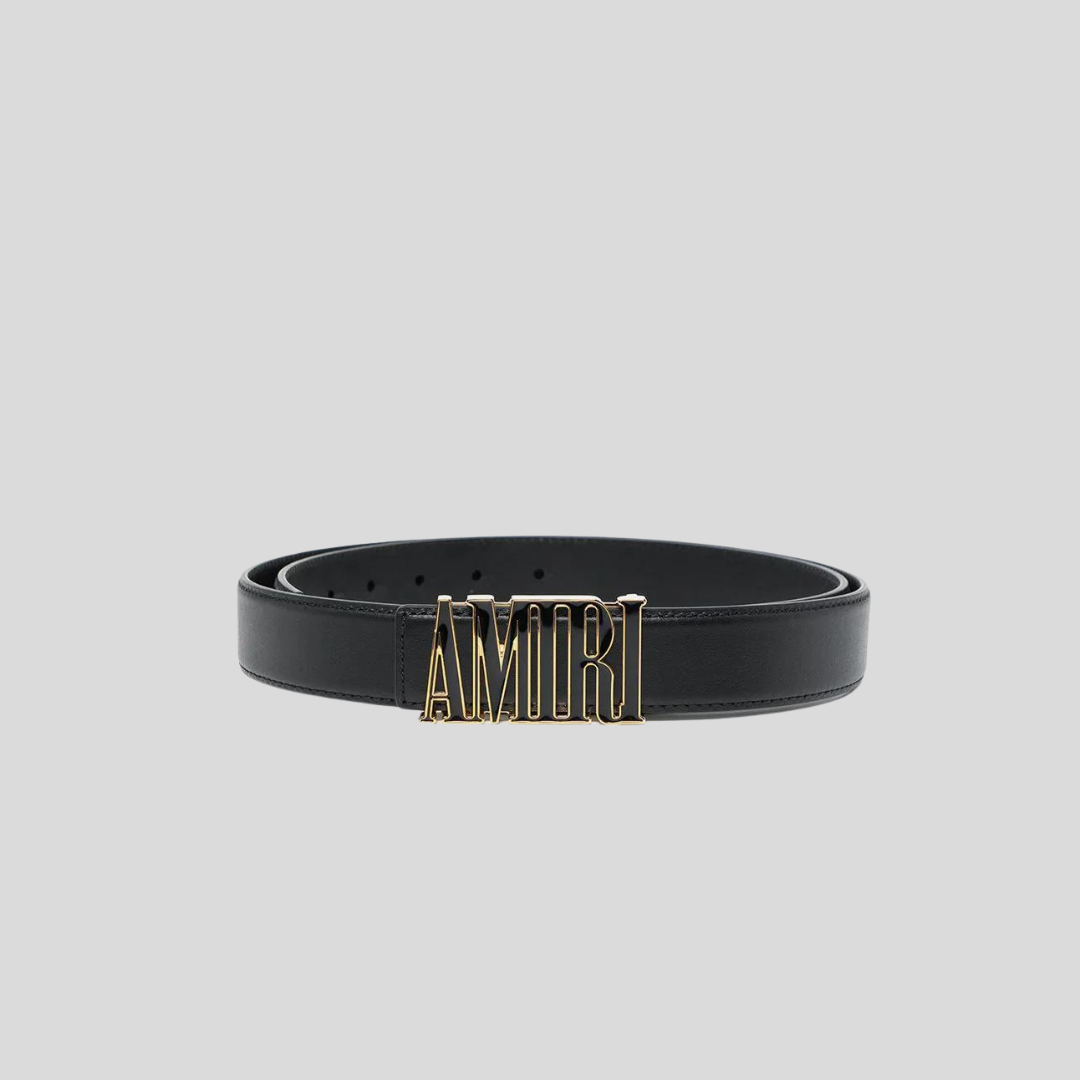 Amiri Black Nappa Belt