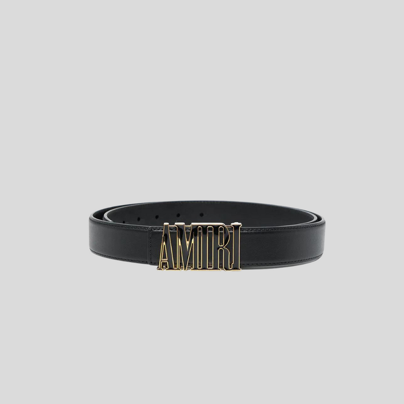 Amiri Black / Gold Nappa Belt