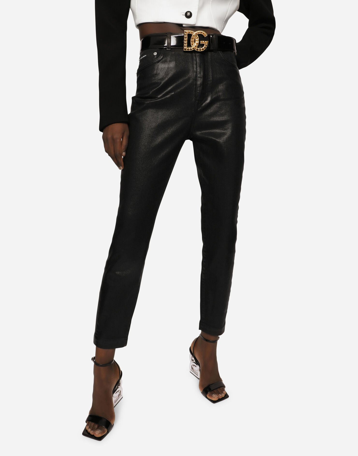 Dolce & Gabbana Black Belt at ICETIME LUXE: Shop Now 2025