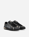 Dolce & Gabbana Calfskin Nappa Portofino Sneakers with studs