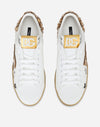 Dolce & Gabbana Calfskin Nappa Portofino sneakers with DG logo and embroidery