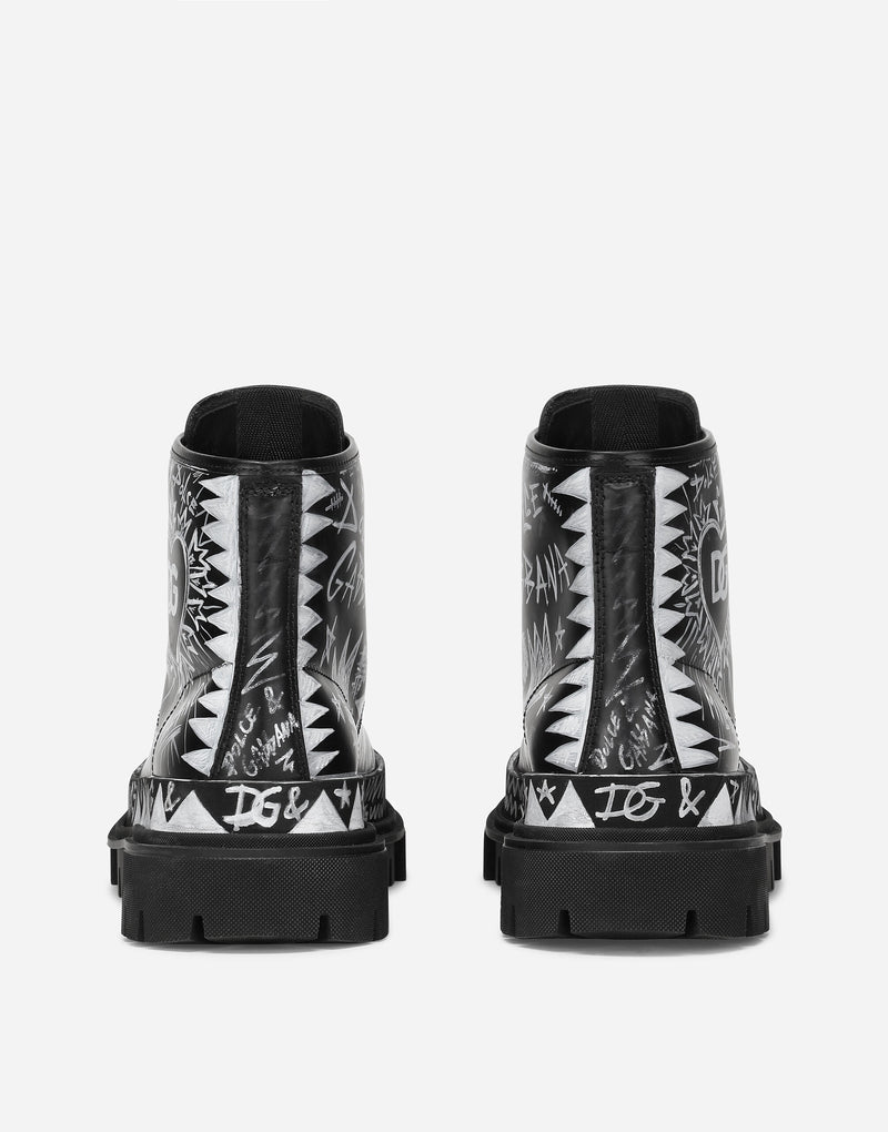Dolce & Gabbana Leather Combat Boots