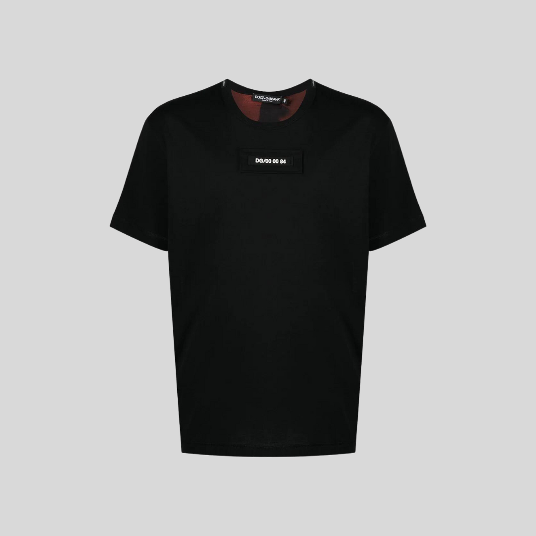 Dolce & Gabbana Black Camouflage Print T-Shirt