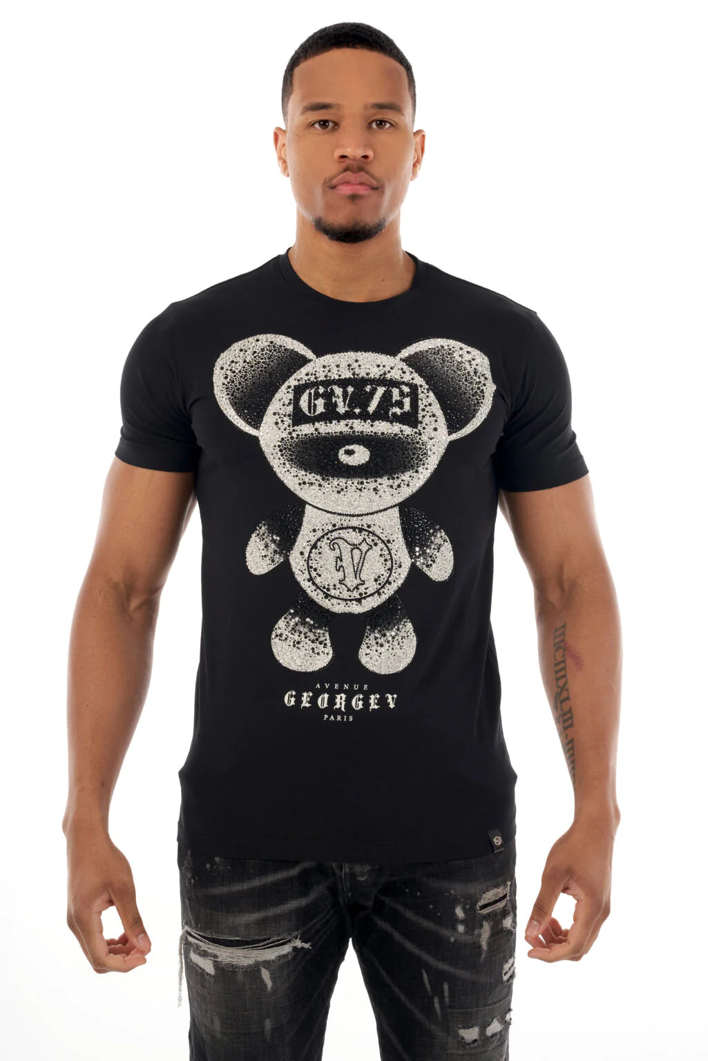 Avenue George V Paris Black GV2506 T-Shirt