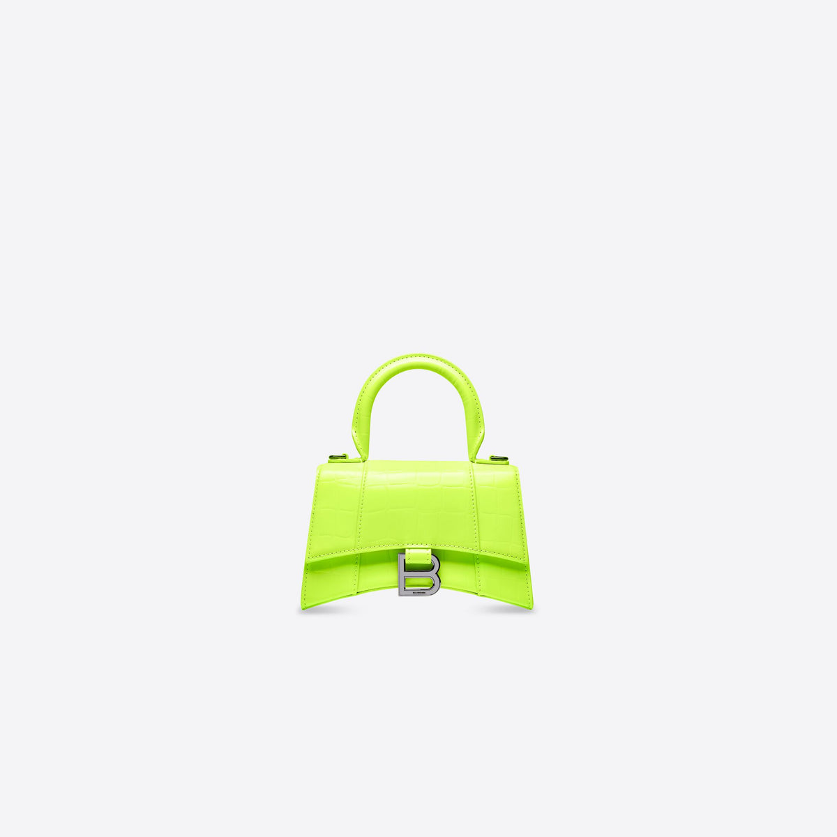 Balenciaga Neon Yellow Hourglass Handbag