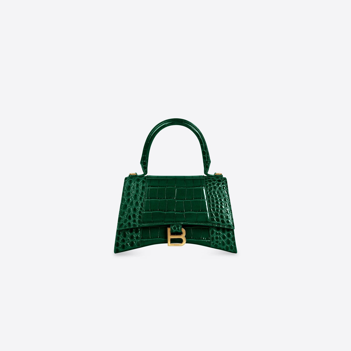 Balenciaga Green Hourglass Handbag