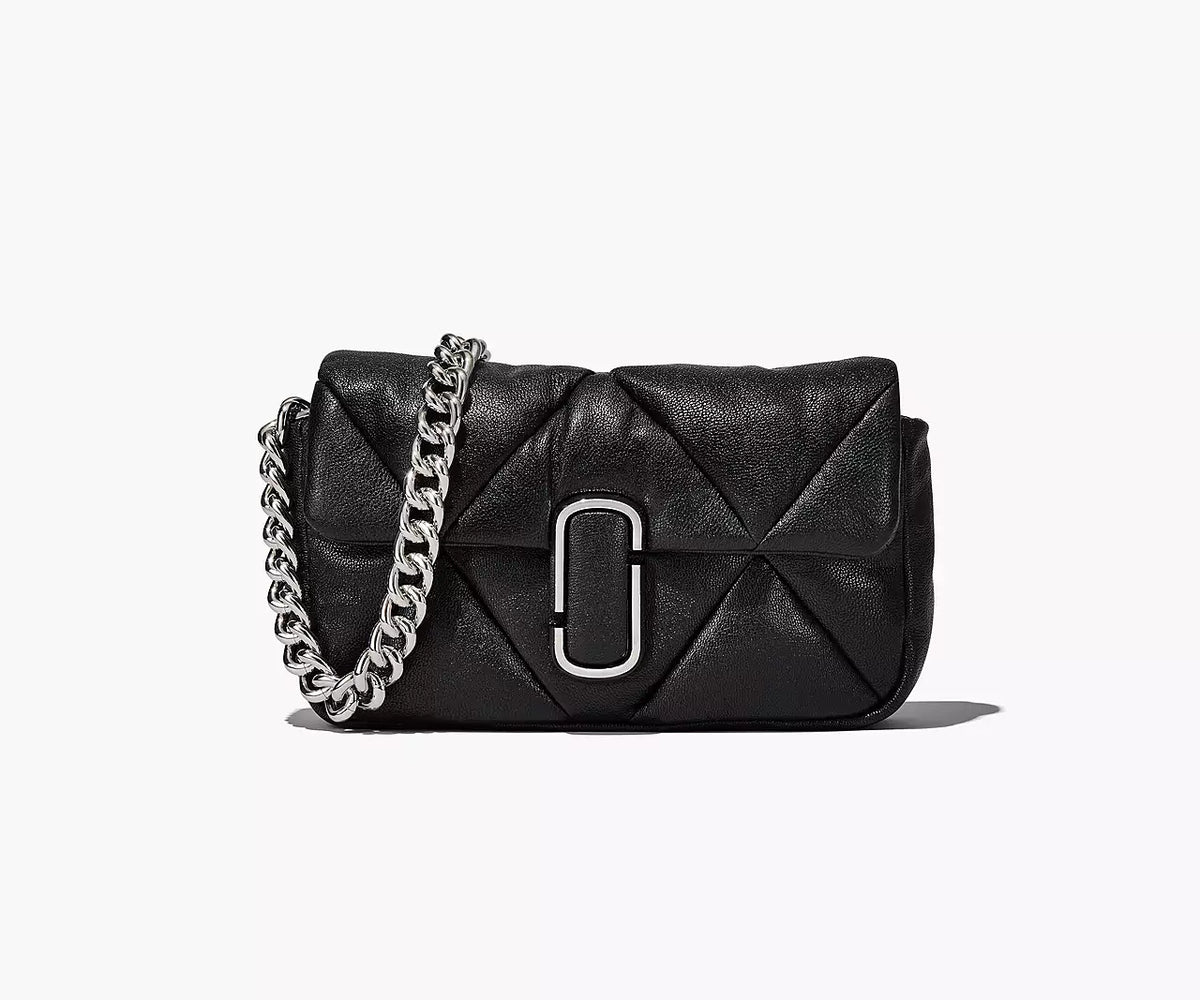 Marc Jacobs Black Puffy Diamond Quilted Shoulder Bag
