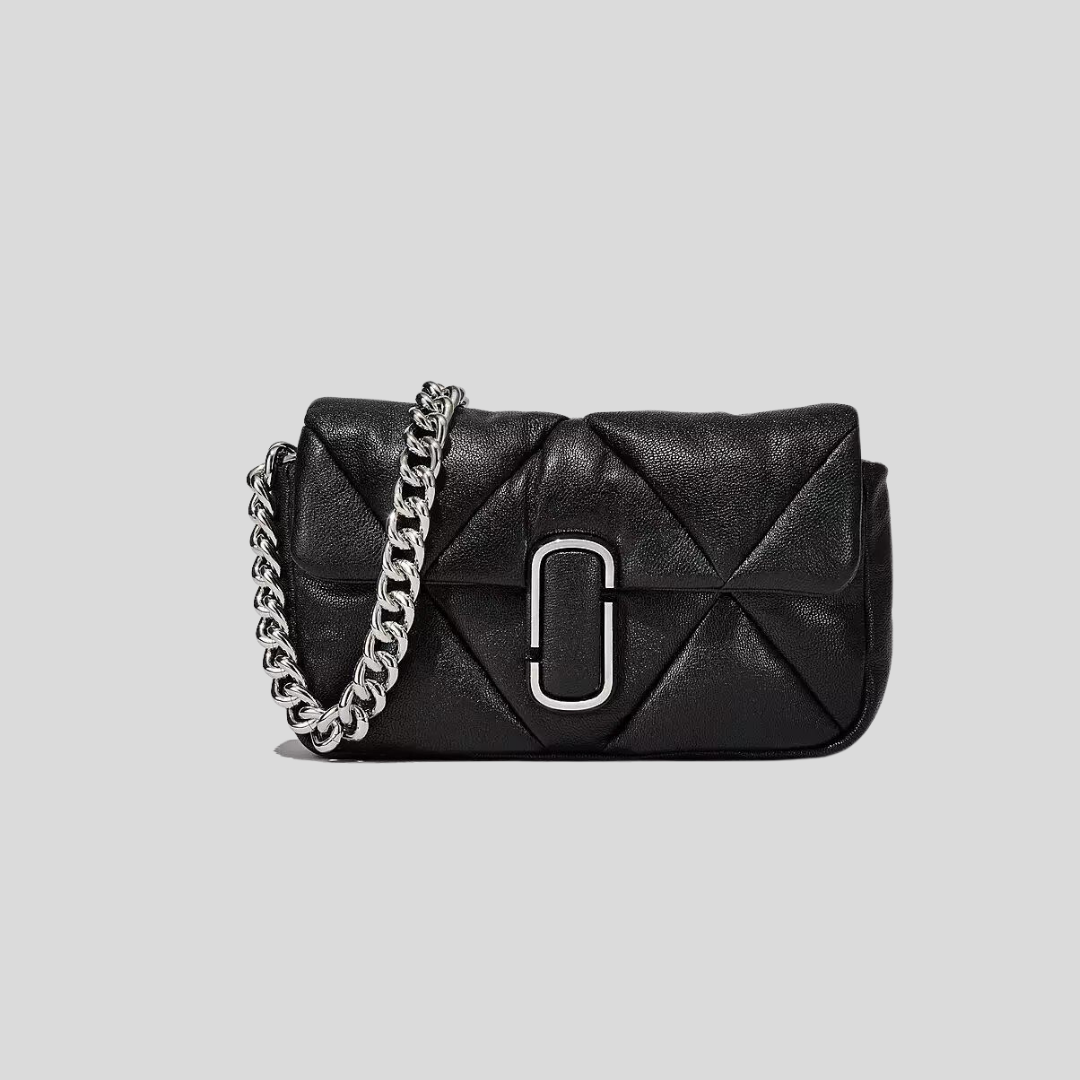 Marc Jacobs Black Puffy Diamond Quilted Shoulder Bag
