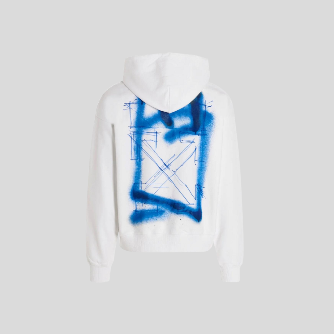 Off white hoodie spray hotsell