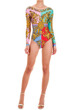 Versace Jeans Couture Garland Printed Bodysuit