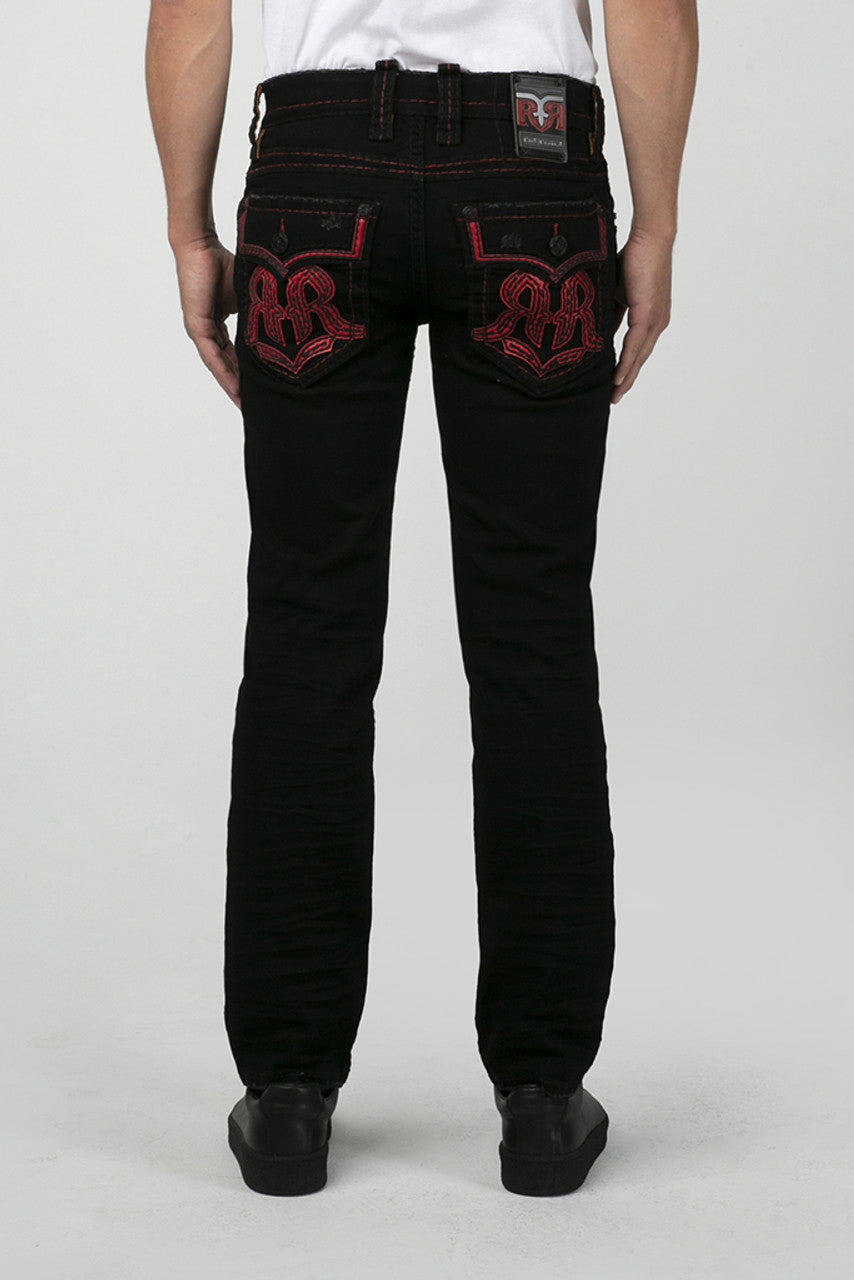 Rock Revival Black Garlyn Alternative Straight Jeans