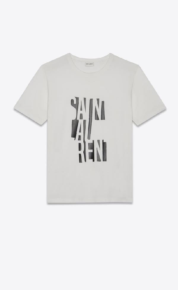 Saint laurent distressed t shirt sale