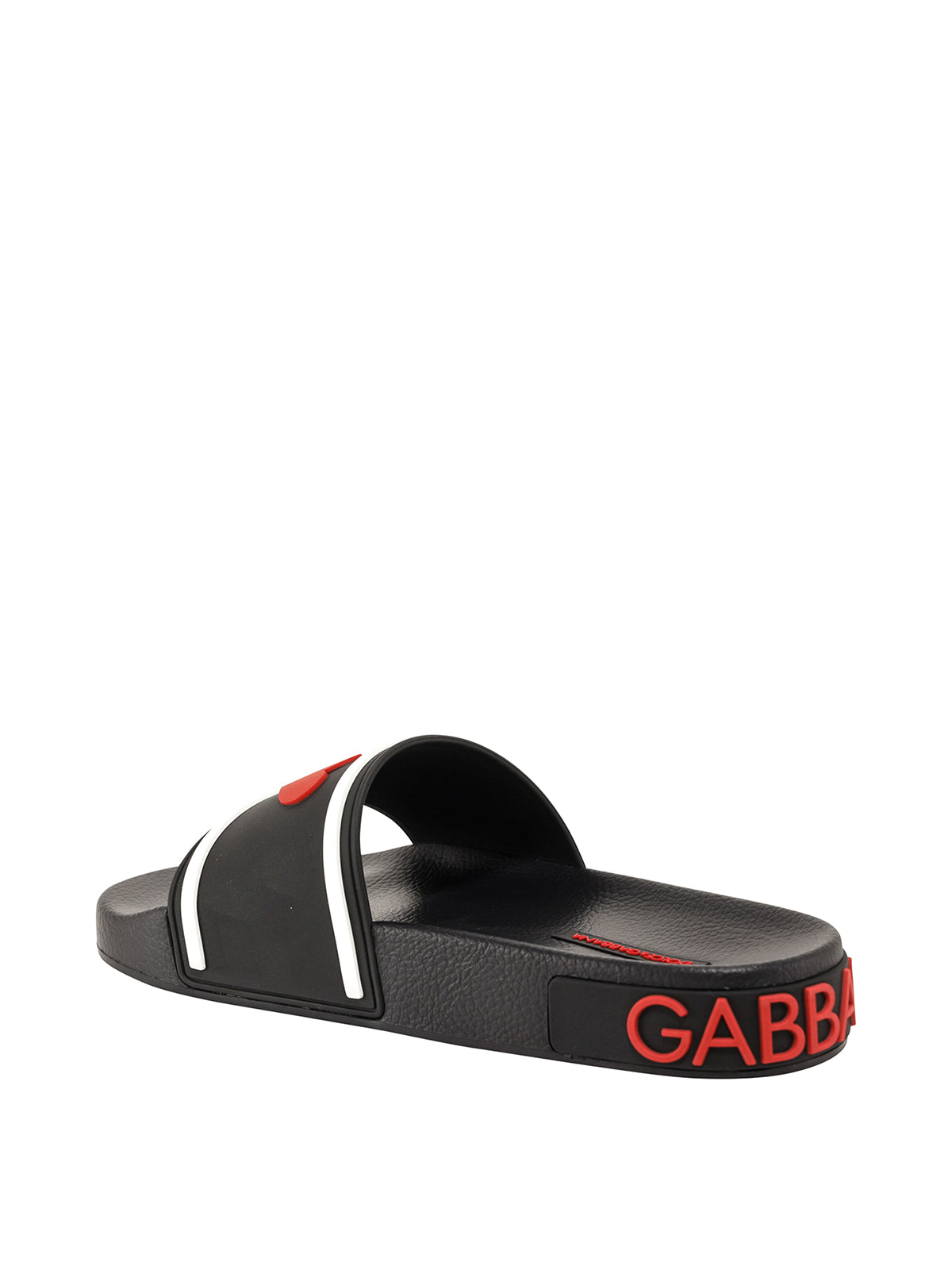 Dolce & Gabbana Black I ♡ Slides