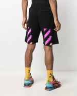 Off White Diag stripe sweat shorts