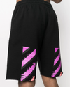 Off White Diag stripe sweat shorts