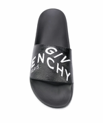 Givenchy logo print leather slides