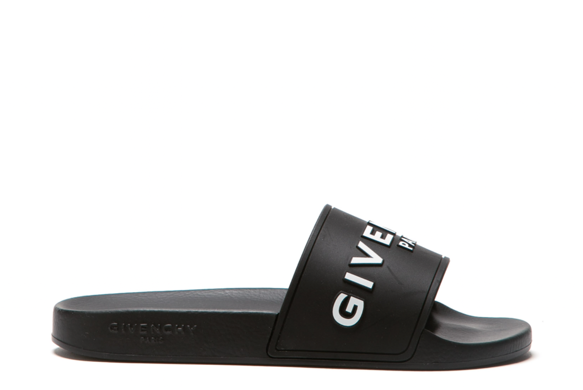 Givenchy Black Classic Logo Slides