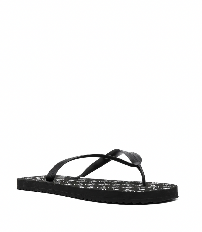 Philipp Plein logo-print flip flops