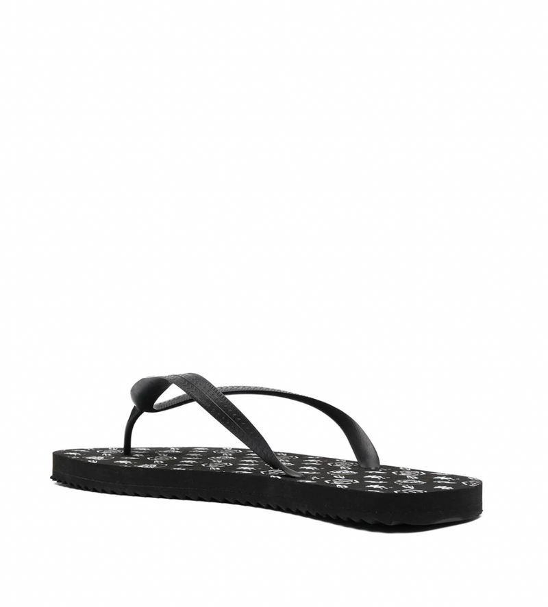 Philipp Plein logo-print flip flops