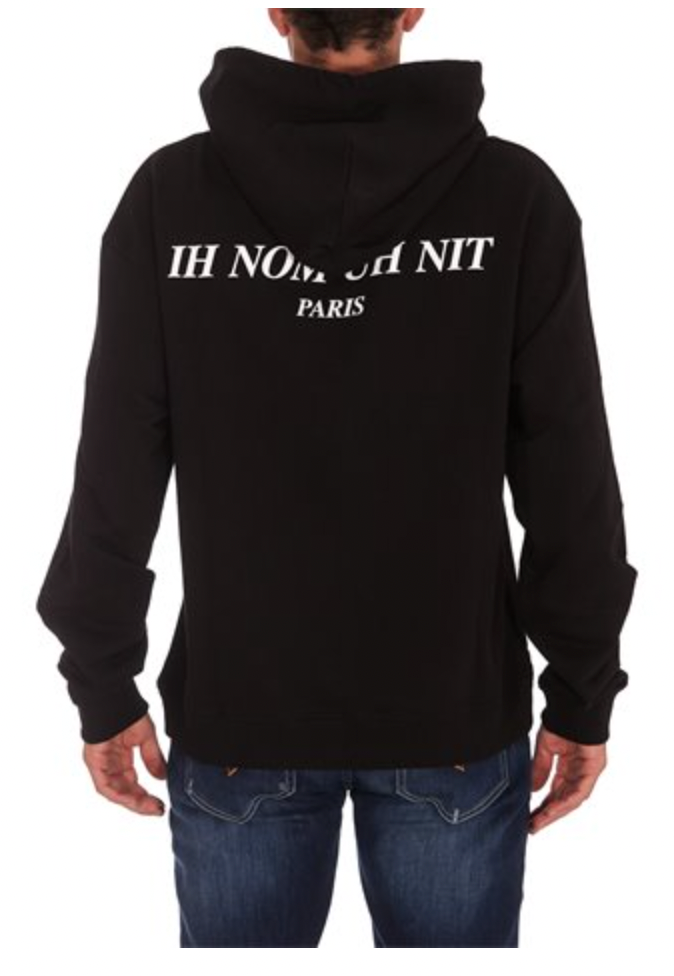 パーカー・フーディ IH NOM UH NIT FW20 HOODIE (NMW20213_009) Ih Nom Uh Nit Black Sweatshirt Hoodie – ICETIME LUXE