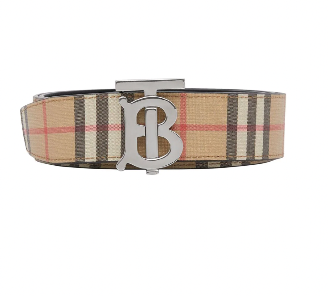 Burberry Multicolor Monogram-Buckle Belt