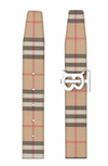 Burberry monogram-buckle belt