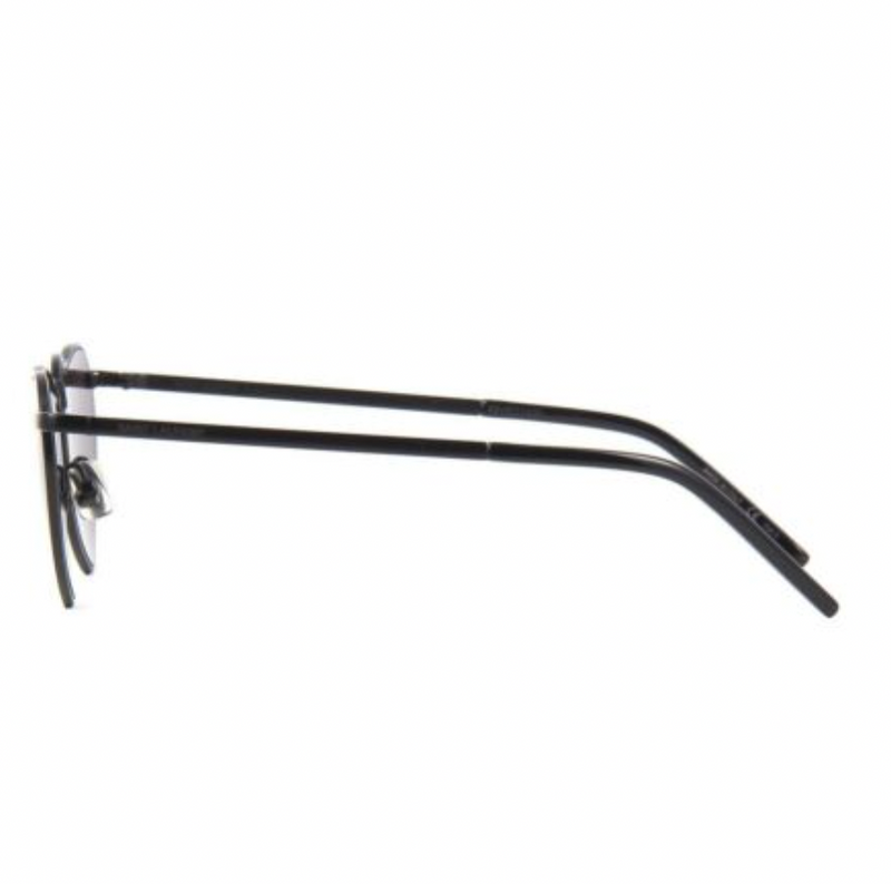 Saint Laurent Black Wire Heart Sunglasses