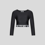 Versace Jeans Couture Black Fitted Blouse